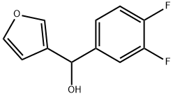 (3,4-DIFLUOROPHENYL)(FURAN-3-YL)METHANOL Struktur