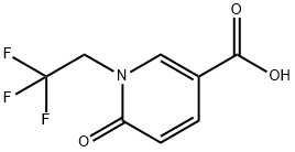 6-Oxo-1-(2,2,2-trifluoroethyl)-1,6-dihydropyridine-3-carboxylic acid Struktur