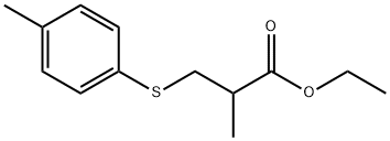 ETHYL 2-METHYL-3-(P-TOLYLTHIO)PROPANOATE Struktur