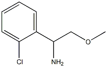 1-(2-CHLOROPHENYL)-2-METHOXYETHAN-1-AMINE Struktur