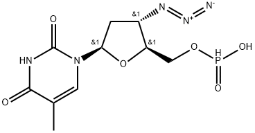 Thymidine,3'-azido-3'-deoxy-, 5'-(hydrogen phosphonate)