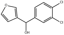 (3,4-DICHLOROPHENYL)(FURAN-3-YL)METHANOL Struktur