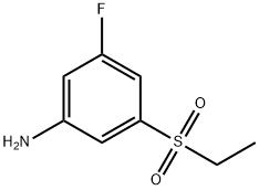 3-(ethanesulfonyl)-5-fluoroaniline Struktur