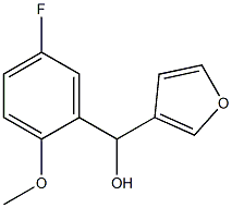 (5-FLUORO-2-METHOXYPHENYL)(FURAN-3-YL)METHANOL Struktur