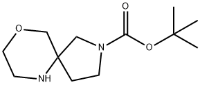 tert-butyl 9-oxa-2,6-diazaspiro[4.5]decane-2-carboxylate Struktur