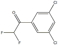 1-(3,5-dichlorophenyl)-2,2-difluoroethanone Struktur