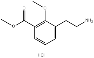 METHYL 3-(2-AMINOETHYL)-2-METHOXYBENZOATE HCL Struktur