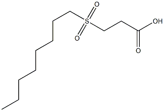 Propanoic acid, 3-(octylsulfonyl)- Struktur