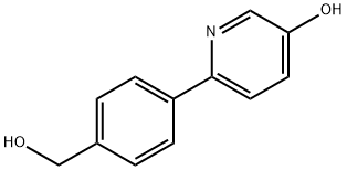 6-(4-(HYDROXYMETHYL)PHENYL)PYRIDIN-3-OL Struktur