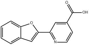 2-BENZOFURAN-2-YL-ISONICOTINIC ACID Struktur