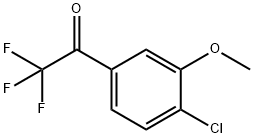 1-(4-CHLORO-3-METHOXYPHENYL)-2,2,2-TRIFLUOROETHANONE Struktur