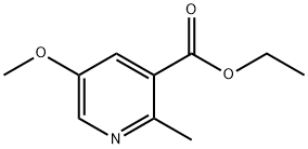 Ethyl 5-methoxy-2-methylnicotinate Struktur