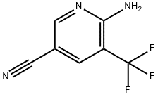 6-Amino-5-trifluoromethyl-nicotinonitrile Struktur