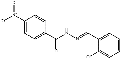 N'-(2-hydroxybenzylidene)-4-nitrobenzohydrazide Struktur