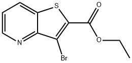 ETHYL 3-BROMOTHIENO[3,2-B]PYRIDINE-2-CARBOXYLATE Struktur