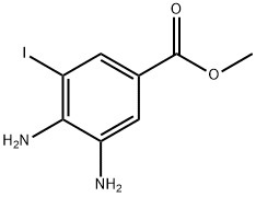 3,4-Diamino-5-iodo-benzoic acid methyl ester Struktur