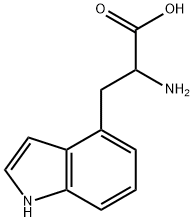 2-Amino-3-(1H-indol-4-yl)propanoic acid Struktur