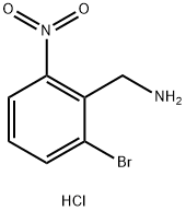 (2-BROMO-6-NITROPHENYL)METHANAMINE HYDROCHLORIDE Struktur