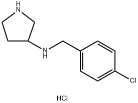 N-(4-CHLOROBENZYL)PYRROLIDIN-3-AMINE HYDROCHLORIDE Struktur