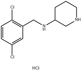 N-(2,5-DICHLOROBENZYL)PIPERIDIN-3-AMINE HYDROCHLORIDE Struktur