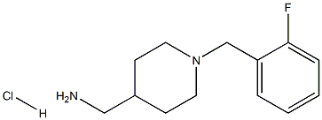 (1-(2-FLUOROBENZYL)PIPERIDIN-4-YL)METHANAMINE HYDROCHLORIDE Struktur