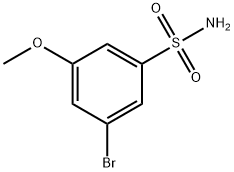 3-BROMO-5-METHOXYBENZENESULFONAMIDE Struktur