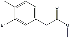 methyl 2-(3-bromo-4-methylphenyl)acetate Struktur