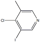 4-Chloro-3-iodo-5-methylpyridine Struktur