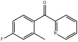 2-(4-FLUORO-2-METHYLBENZOYL)PYRIDINE Struktur