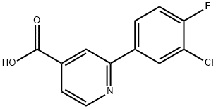 2-(3-CHLORO-4-FLUOROPHENYL)ISONICOTINIC ACID Structure