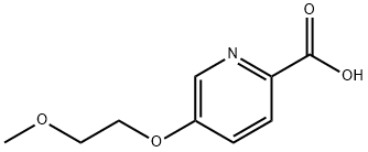 5-(2-Methoxyethoxy)pyridine-2-carboxylicacid Struktur