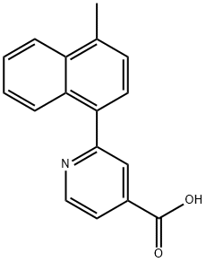 2-(4-METHYLNAPHTHALEN-1-YL)ISONICOTINIC ACID Struktur