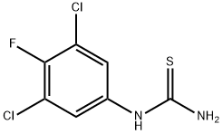 1-(3,5-DICHLORO-4-FLUOROPHENYL)THIOUREA Struktur