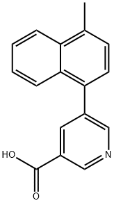 5-(4-METHYLNAPHTHALEN-1-YL)NICOTINIC ACID Struktur