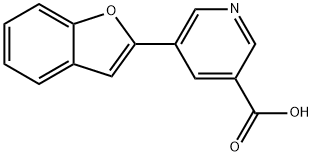 5-(BENZOFURAN-2-YL)NICOTINIC ACID Struktur