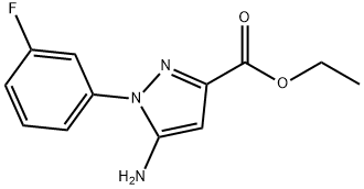 ethyl 5-amino-1-(3-fluorophenyl)-1H-pyrazole-3-carboxylate Struktur