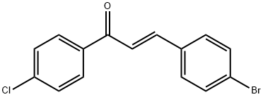 (E)-3-(4-溴苯基)-1-(4-氯苯基)丙-2-烯-1-酮, 126443-20-7, 結(jié)構式