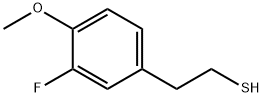 2-(3-fluoro-4-methoxyphenyl)ethane-1-thiol Struktur