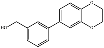 (3-(2,3-DIHYDROBENZO[B][1,4]DIOXIN-6-YL)PHENYL)METHANOL Struktur