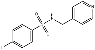 Benzenesulfonamide, 4-fluoro-N-(4-pyridinylmethyl)- Struktur