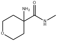 4-Aminotetrahydro-N-methyl-2H-pyran-4-carboxamide Struktur