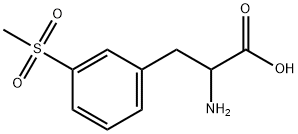 2-amino-3-(3-(methylsulfonyl)phenyl)propanoic acid Struktur