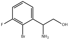 2-AMINO-2-(2-BROMO-3-FLUOROPHENYL)ETHAN-1-OL Struktur