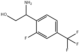 2-AMINO-2-[2-FLUORO-4-(TRIFLUOROMETHYL)PHENYL]ETHAN-1-OL Struktur