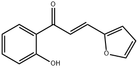 (E)-3-(furan-2-yl)-1-(2-hydroxyphenyl)prop-2-en-1-one Struktur