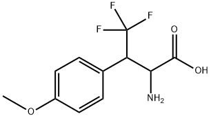 2-AMINO-4,4,4-TRIFLUORO-3-(4-METHOXYPHENYL)BUTANOIC ACID Struktur