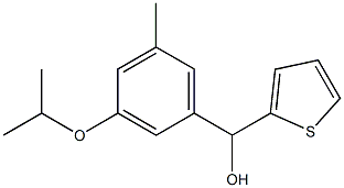 (3-ISOPROPOXY-5-METHYLPHENYL)(THIOPHEN-2-YL)METHANOL Struktur