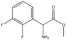 METHYL2-AMINO-2-(2,3-DIFLUOROPHENYL)ACETATE Struktur