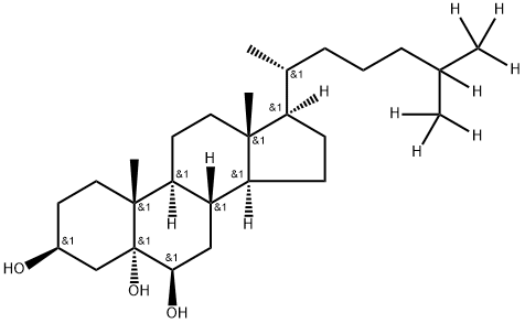 5α,6beta-dihydroxycholestanol-d7 Struktur