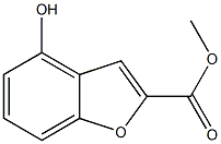 2-Benzofurancarboxylic acid, 4-hydroxy-, methyl ester Struktur